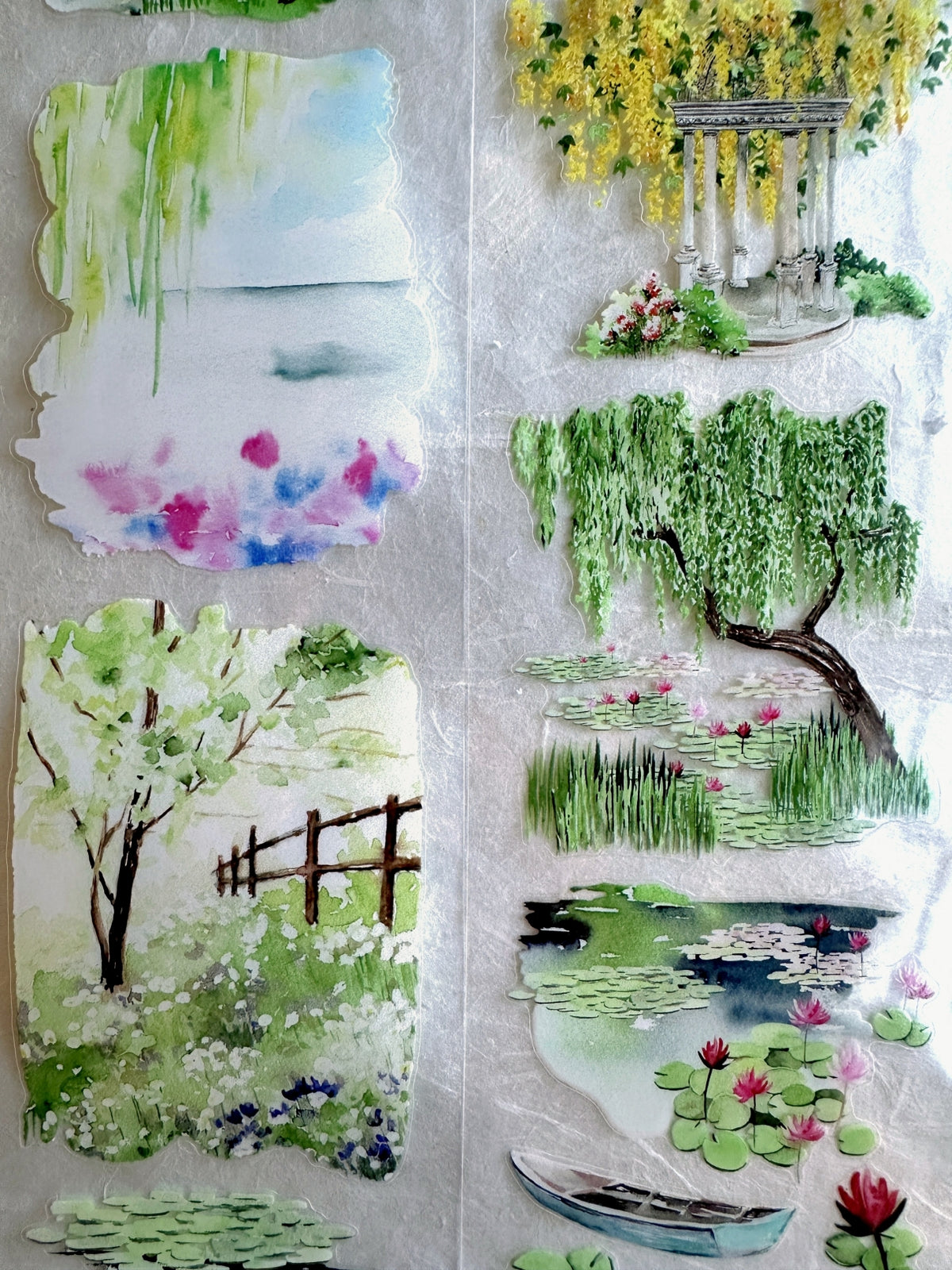 Dongxishe - Spring Water and Willow Pond kiss-cut PET tape SAMPLES