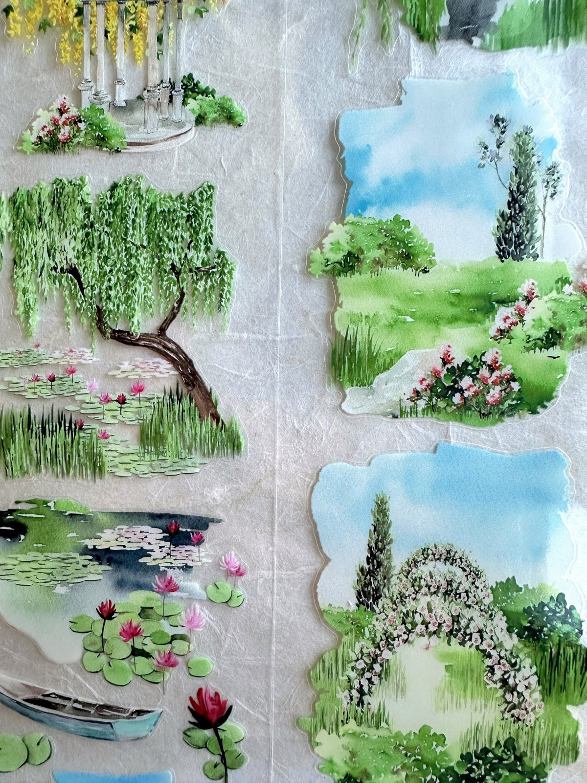 Dongxishe - Spring Water and Willow Pond kiss-cut PET tape SAMPLES