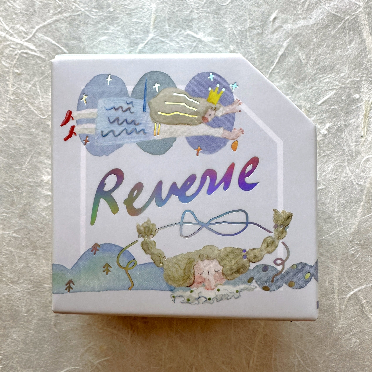 Dodolulu - Reverie silver foil washi tape label sticker roll SAMPLES