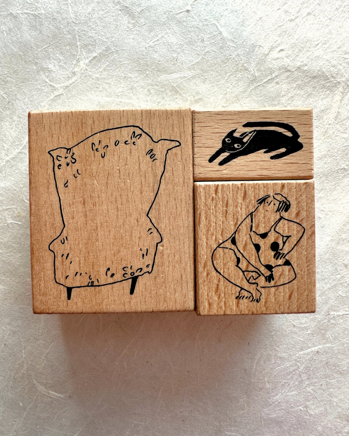 Dodolulu - Couch Potato rubber stamp set [Pre-loved]