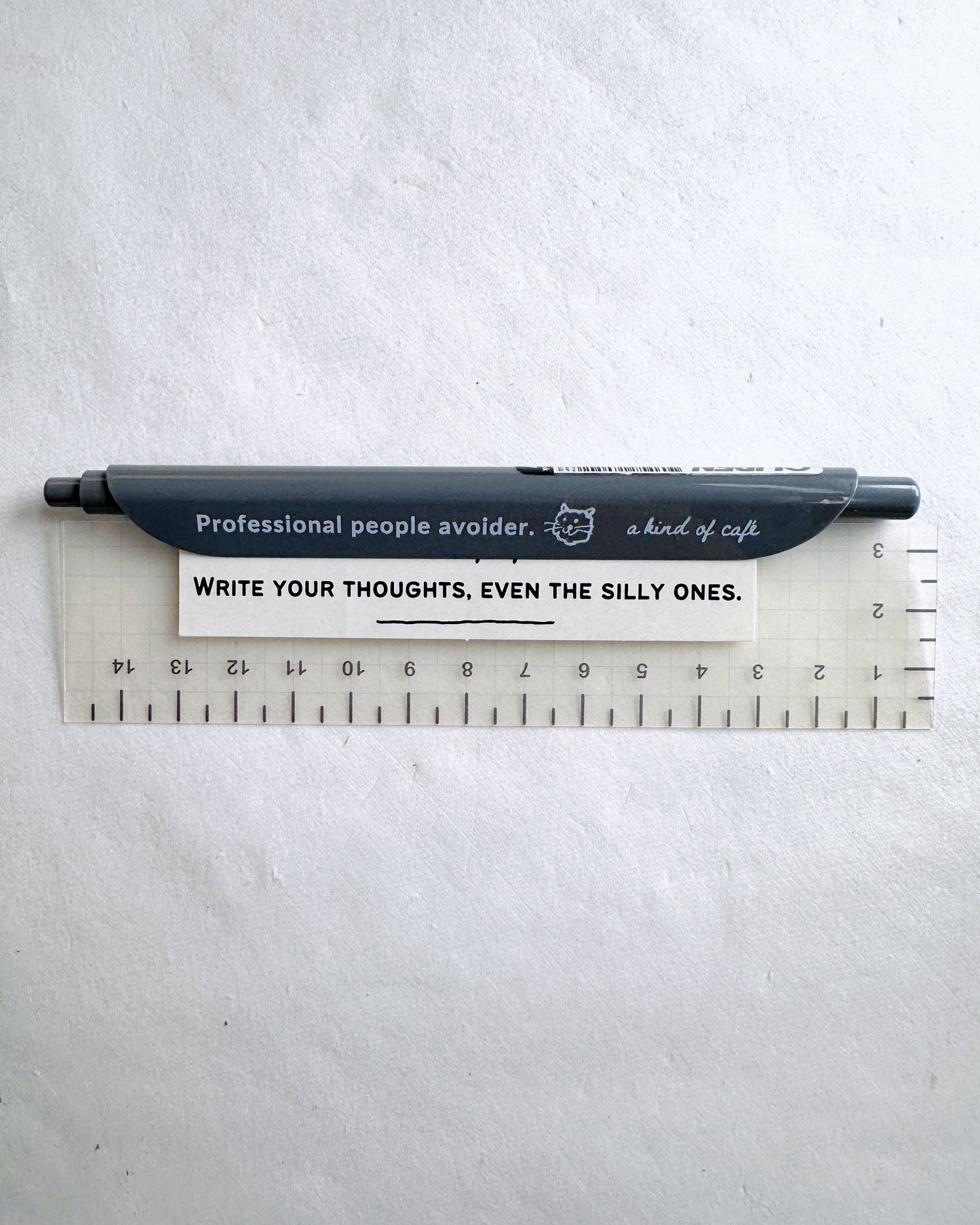 A Kind of Café - "Professional people avoider" clip pen