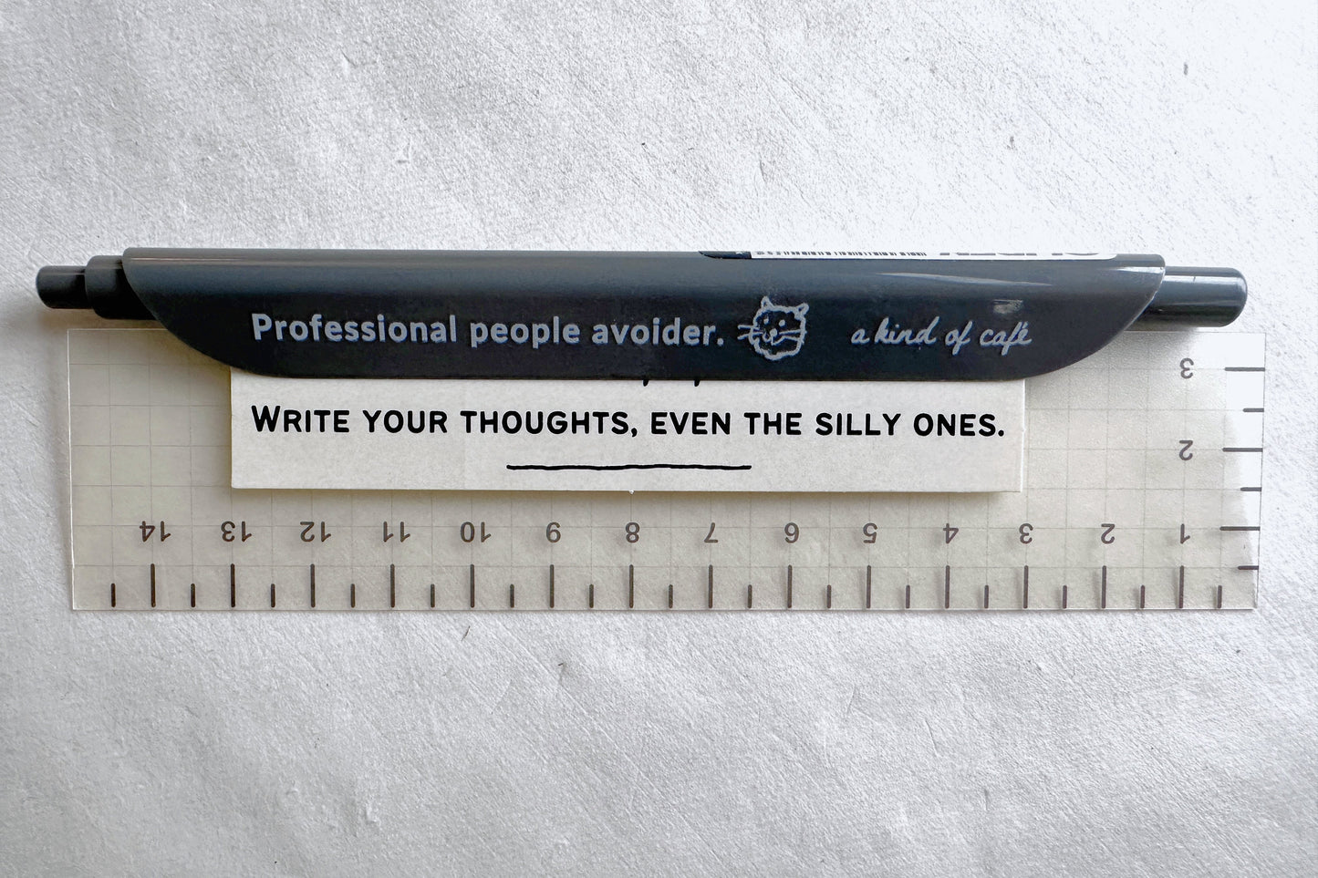 A Kind of Café - "Professional people avoider" clip pen