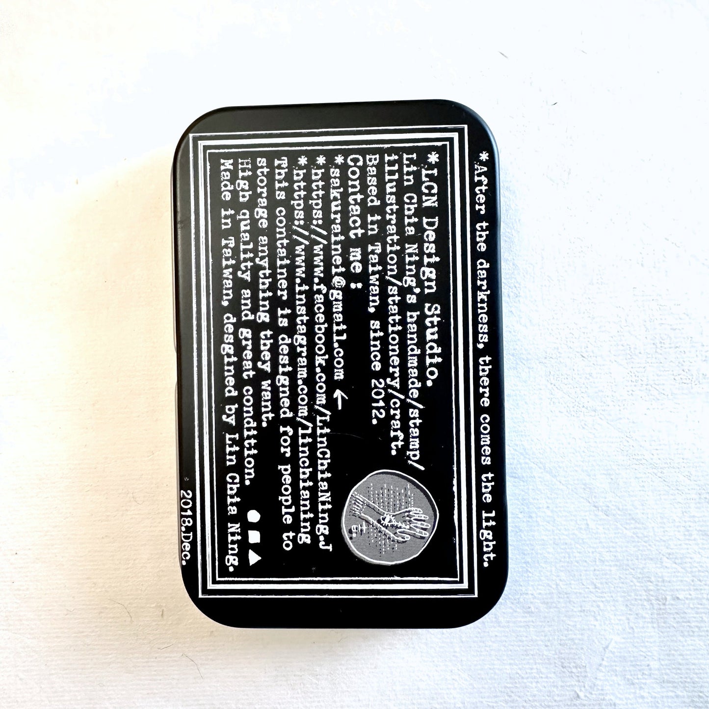 Lin Chia Ning - Ephemera Storage Tins