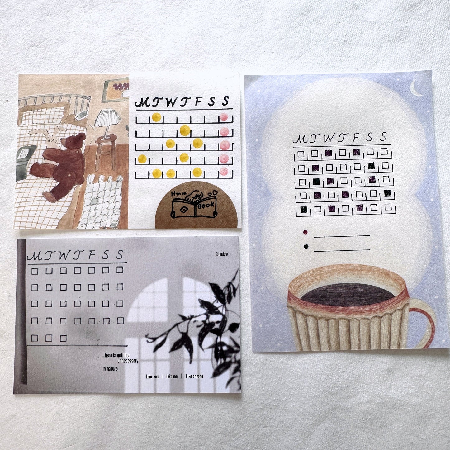 Midori - Brass Calendar Template for Bullet Journal