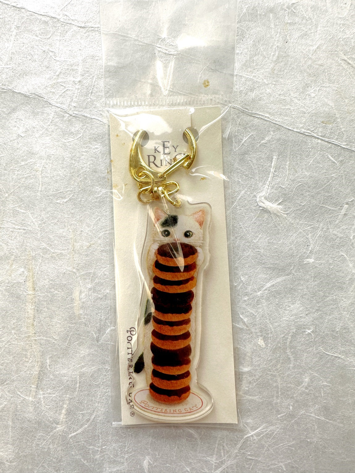 Pottering Cat - Donuts pendant charms with keyring