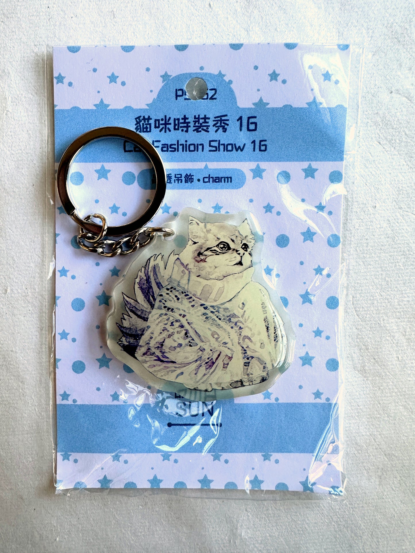 Cat Fashion Show by SUN - pendant charms with keyring