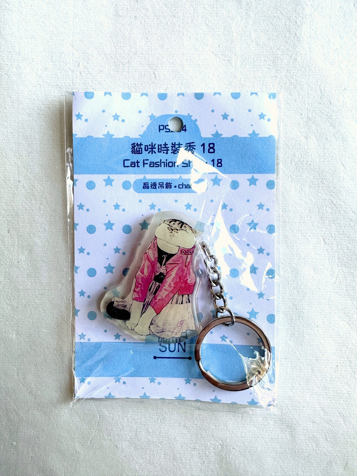 Cat Fashion Show by SUN - pendant charms with keyring