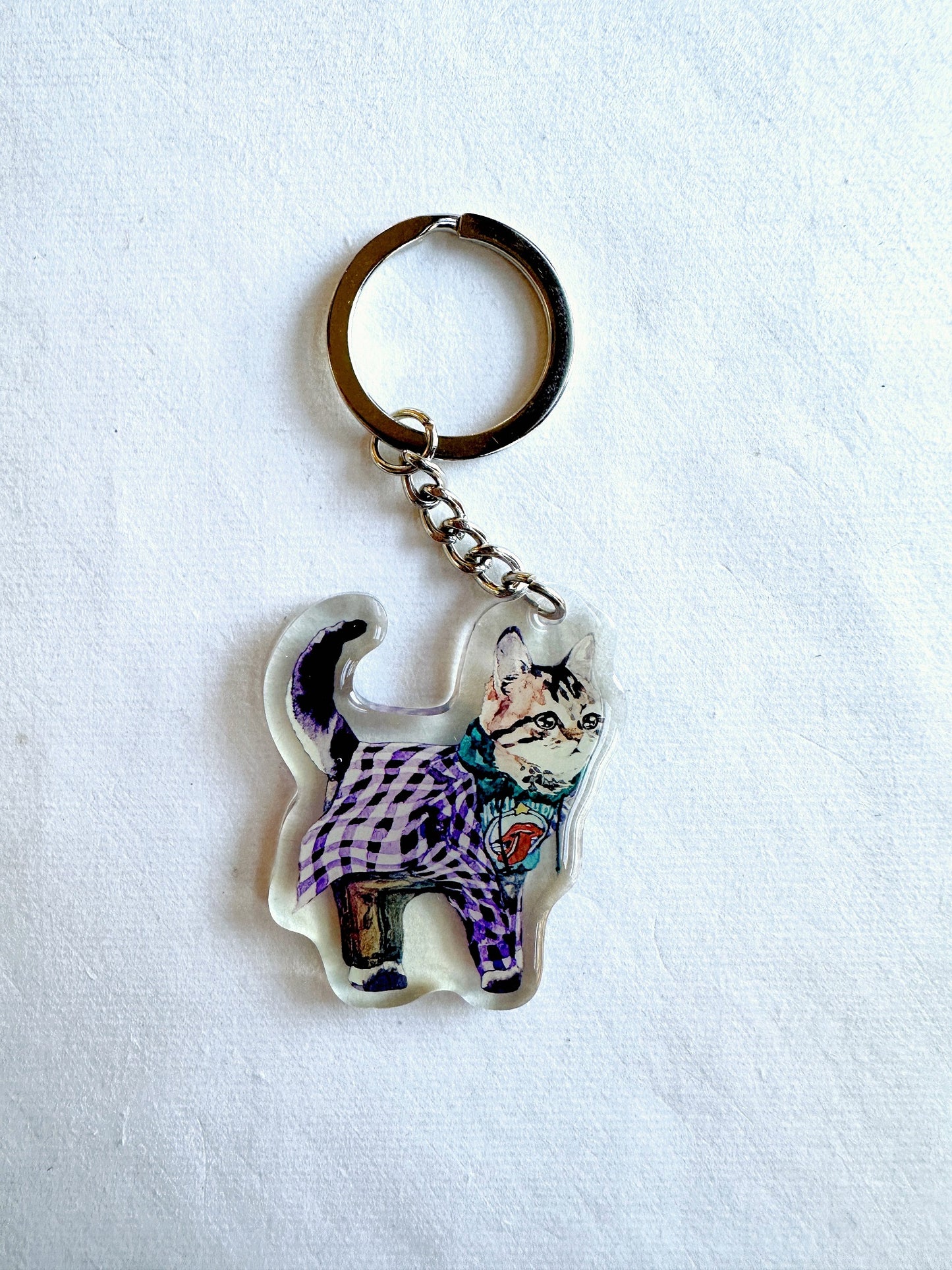 Cat Fashion Show by SUN - pendant charms with keyring