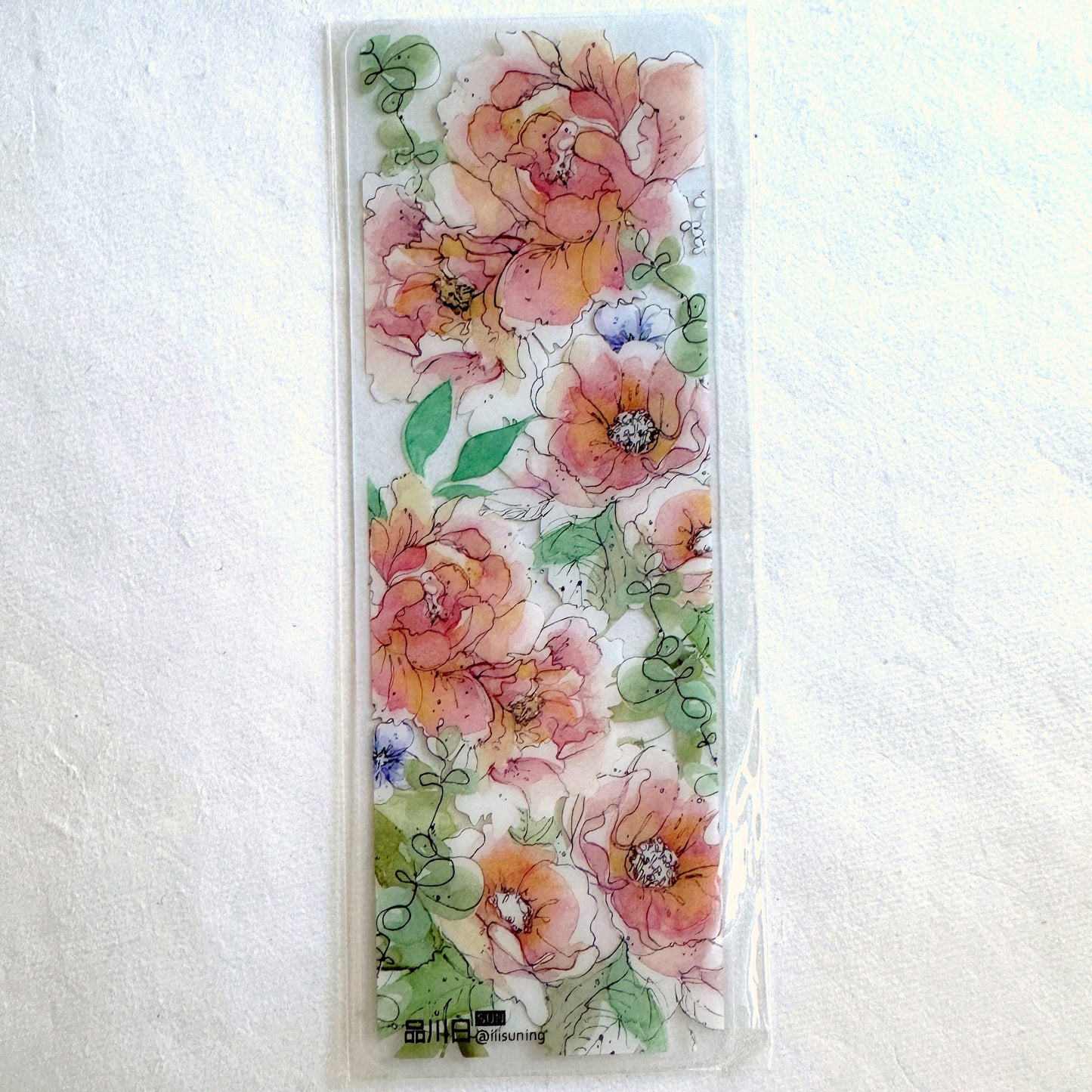 SUN - Redolence floral art bookmark [New in package]