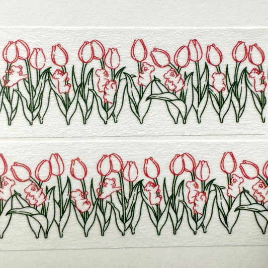 El Commun - Koala & Flowers washi tape SAMPLES