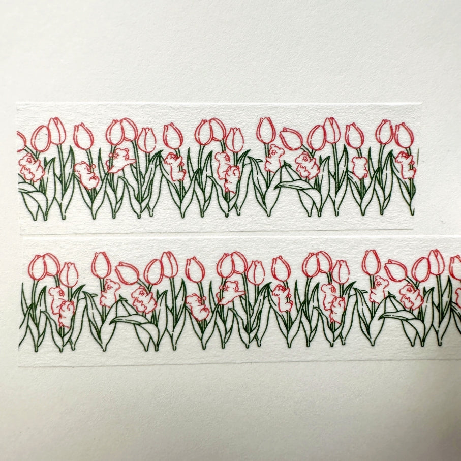 El Commun - Koala & Flowers washi tape SAMPLES