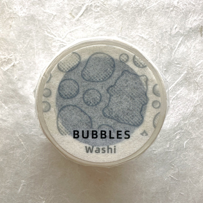 Ever Ein Studio - Bubbles kiss-cut silver foil washi tape SAMPLES