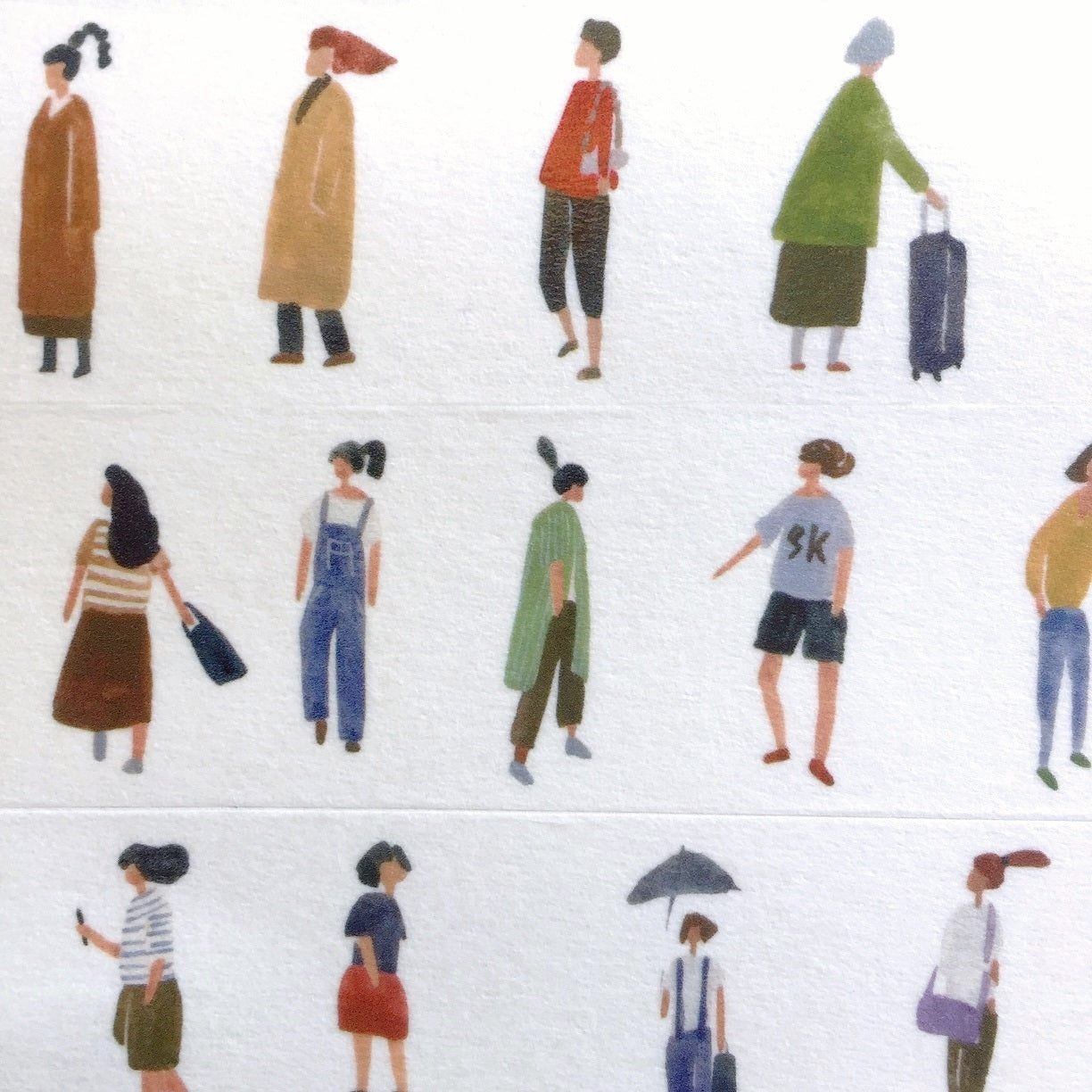 F Studio - Little People washi tape SAMPLES