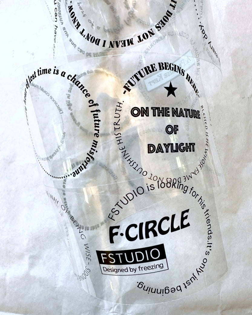 F Studio - FCircle (On the Nature of Daylight) PET tape SAMPLES