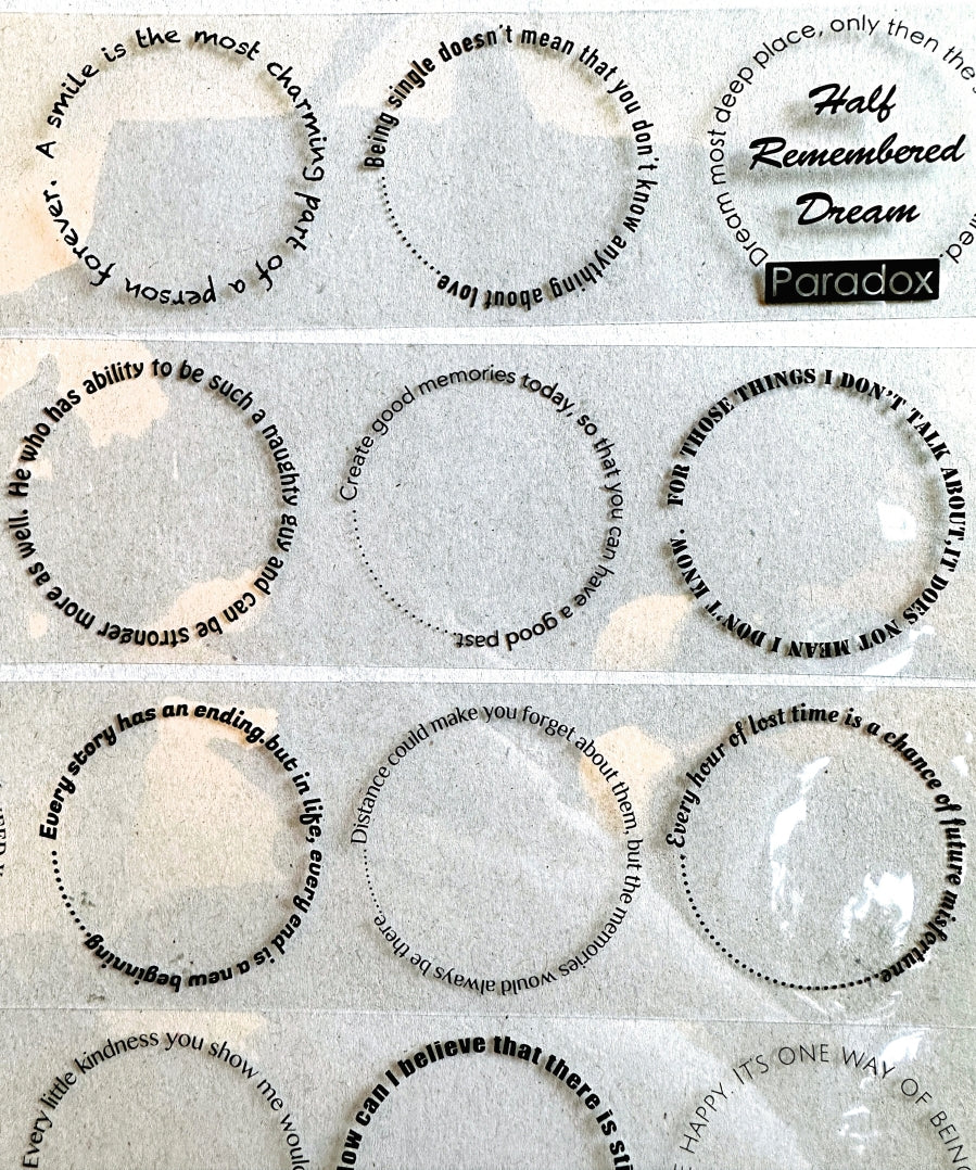 F Studio - FCircle (On the Nature of Daylight) PET tape SAMPLES