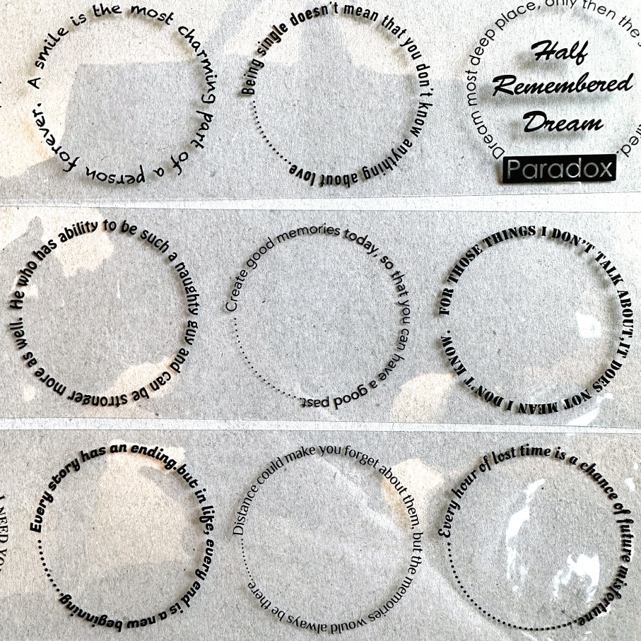 F Studio - FCircle (On the Nature of Daylight) PET tape SAMPLES