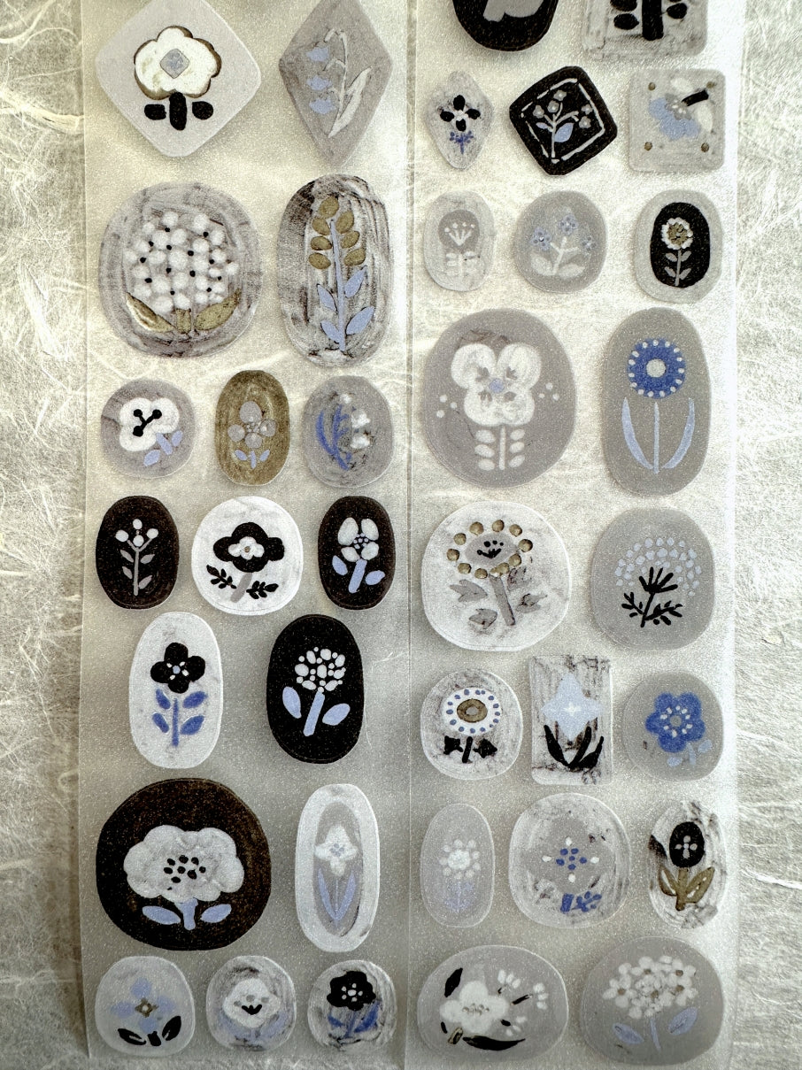 Freckles Tea - Vol. 5 Ash Glaze kiss-cut glitter PET tape SAMPLES
