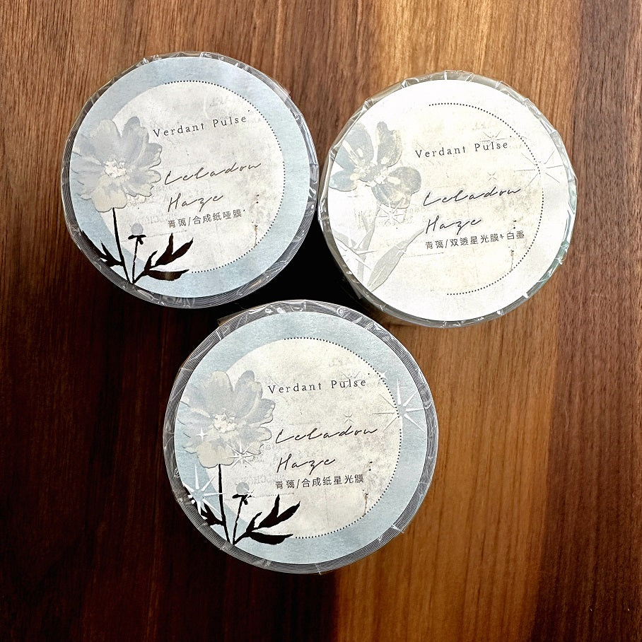 Freckles Tea - Vol. 5 Celadon Haze kiss-cut PET and paper tape SAMPLES
