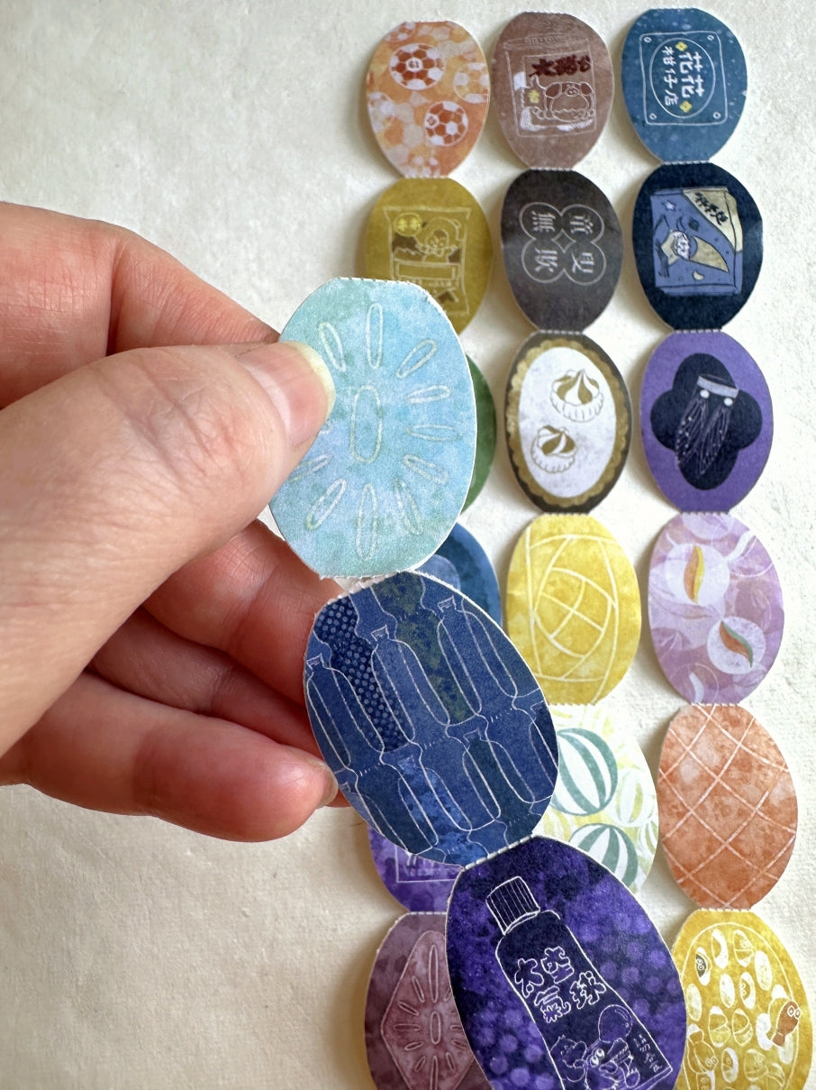 Fafa Handbook - Fruit Candy die-cut perforated paper tape SAMPLES
