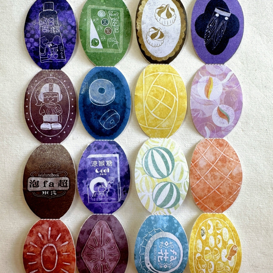 Fafa Handbook - Fruit Candy die-cut perforated paper tape SAMPLES