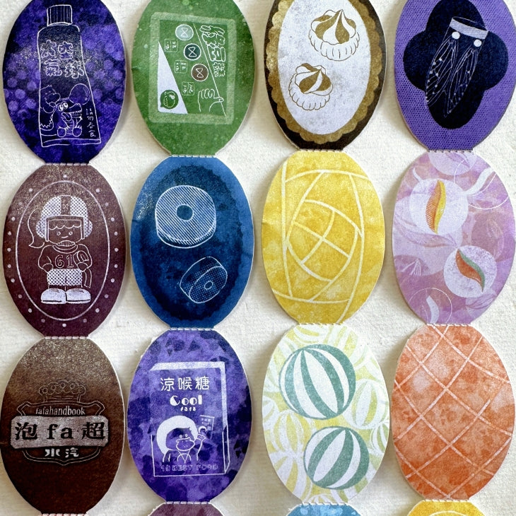 Fafa Handbook - Fruit Candy die-cut perforated paper tape SAMPLES