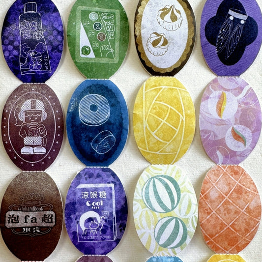 Fafa Handbook - Fruit Candy die-cut perforated paper tape SAMPLES
