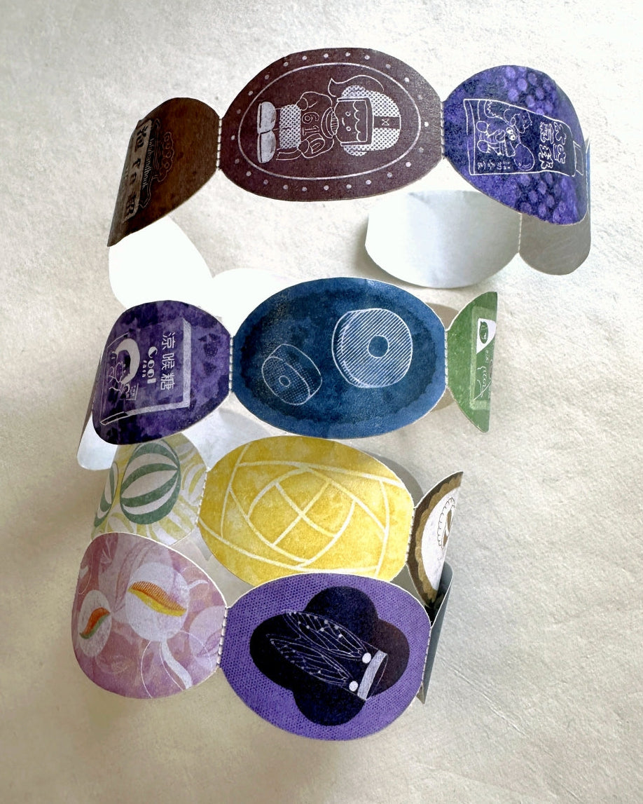 Fafa Handbook - Fruit Candy die-cut perforated paper tape SAMPLES