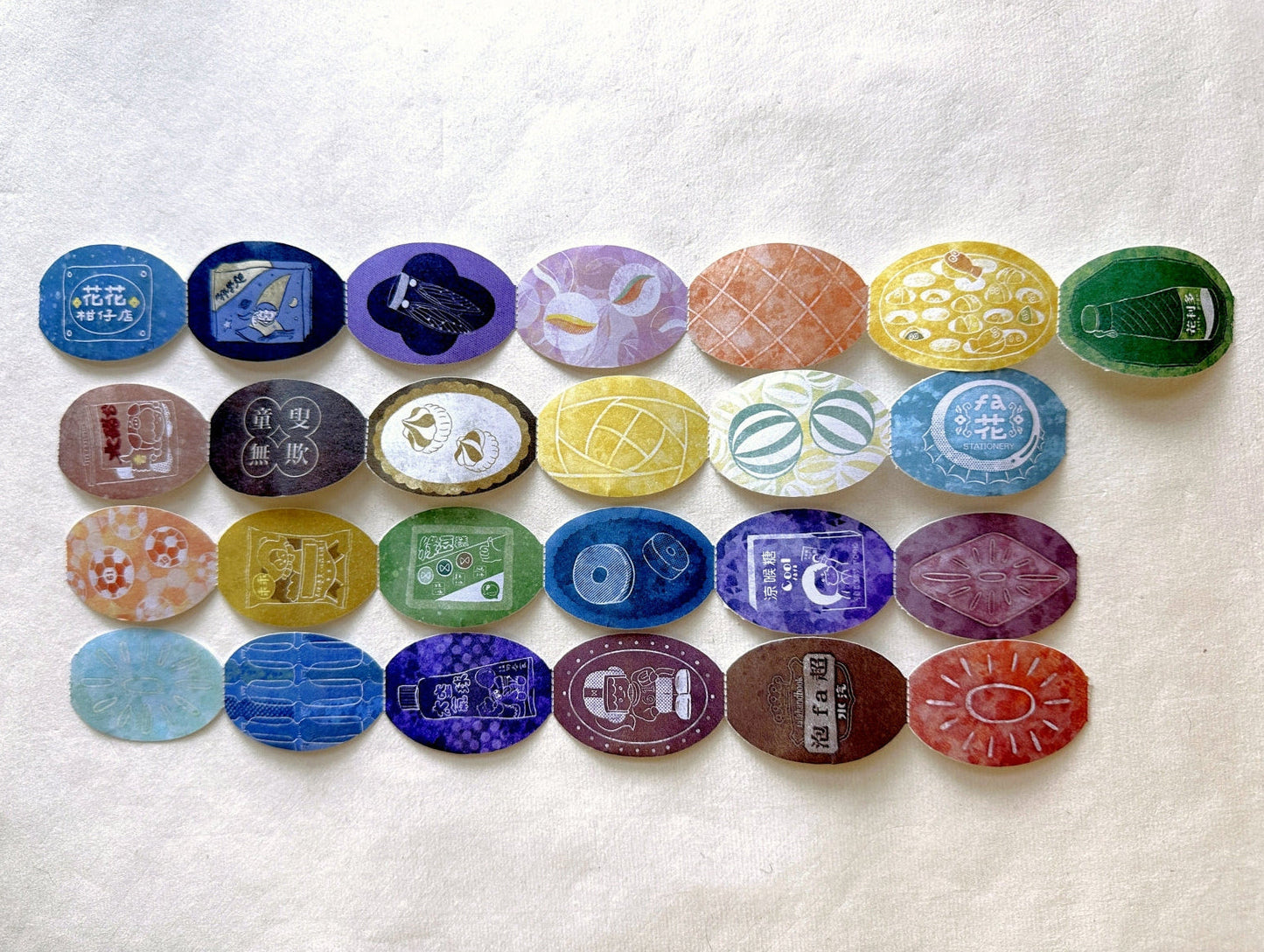 Fafa Handbook - Fruit Candy die-cut perforated paper tape SAMPLES