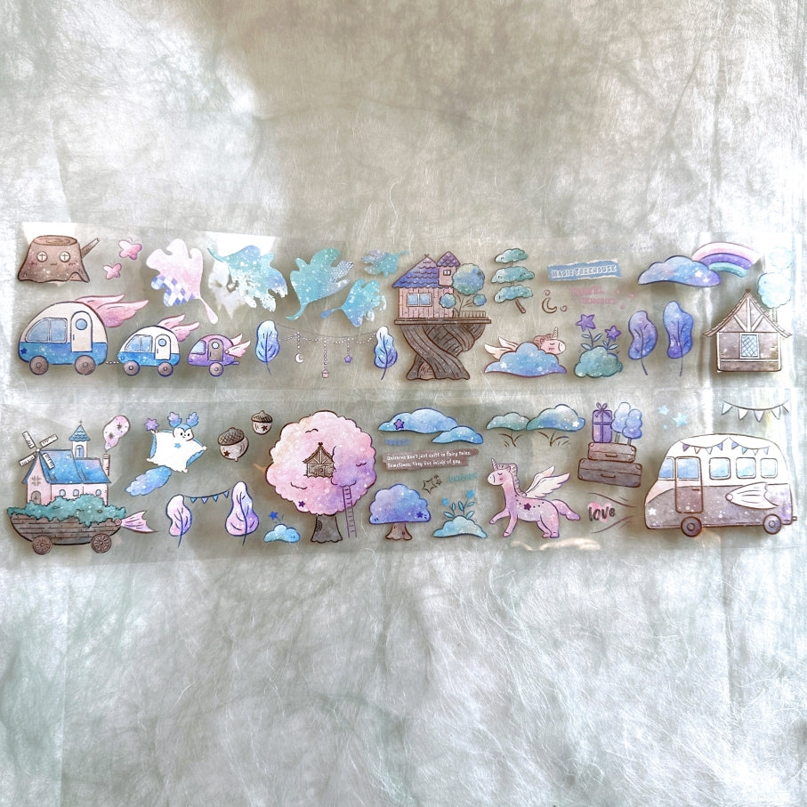 Fafa x A Great Idea x Ha7uu x ZM.Ball (collaboration) - Quadruple Dream Forest PET tape SAMPLES