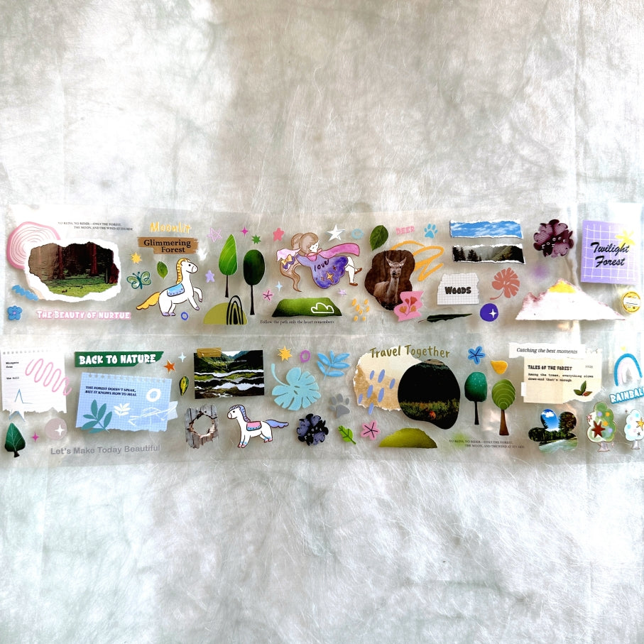 Fafa x A Great Idea x Ha7uu x ZM.Ball (collaboration) - Quadruple Dream Forest PET tape SAMPLES