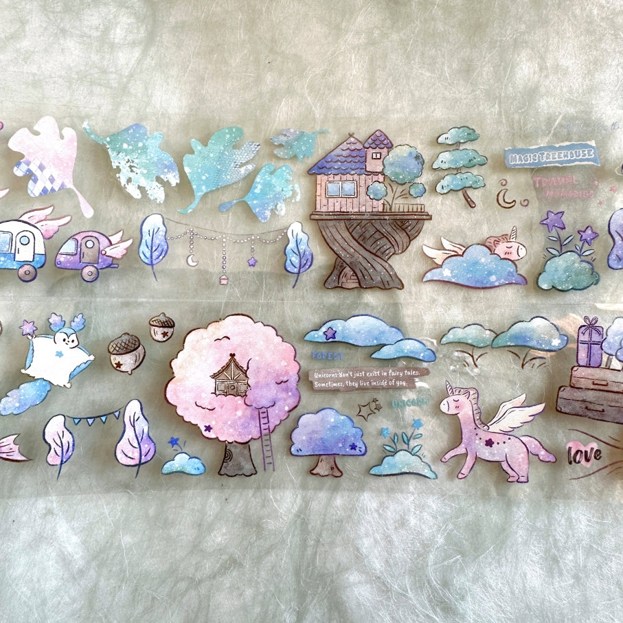 Fafa x A Great Idea x Ha7uu x ZM.Ball (collaboration) - Quadruple Dream Forest PET tape SAMPLES