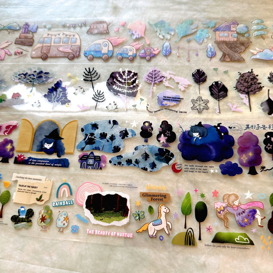 Fafa x A Great Idea x Ha7uu x ZM.Ball (collaboration) - Quadruple Dream Forest PET tape SAMPLES