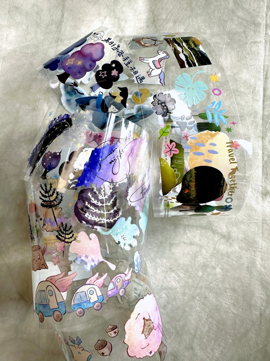 Fafa x A Great Idea x Ha7uu x ZM.Ball (collaboration) - Quadruple Dream Forest PET tape SAMPLES