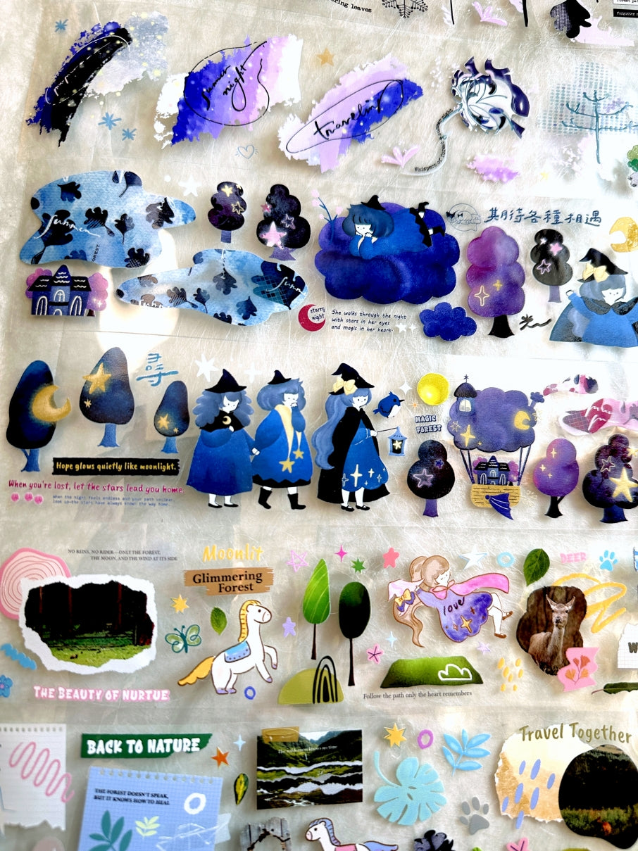 Fafa x A Great Idea x Ha7uu x ZM.Ball (collaboration) - Quadruple Dream Forest PET tape SAMPLES