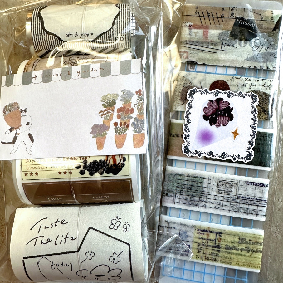 Fafa x A Great Idea x Ha7uu x ZM.Ball (collaboration) - Quadruple Dream Forest PET tape SAMPLES