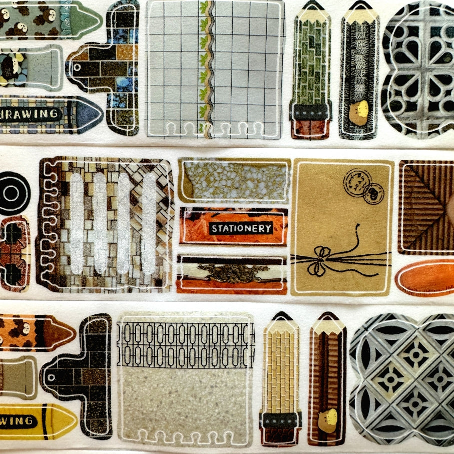 Fafa x Stationery Lover Market - Walking Notes kiss-cut washi tape SAMPLES