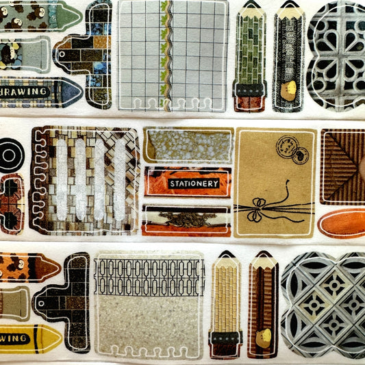 Fafa x Stationery Lover Market - Walking Notes kiss-cut washi tape SAMPLES