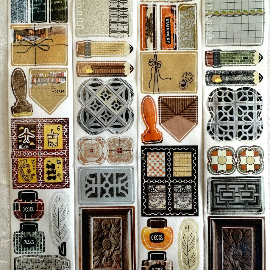 Fafa x Stationery Lover Market - Walking Notes kiss-cut washi tape SAMPLES