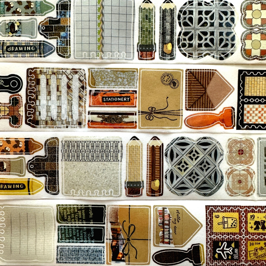 Fafa x Stationery Lover Market - Walking Notes kiss-cut washi tape SAMPLES