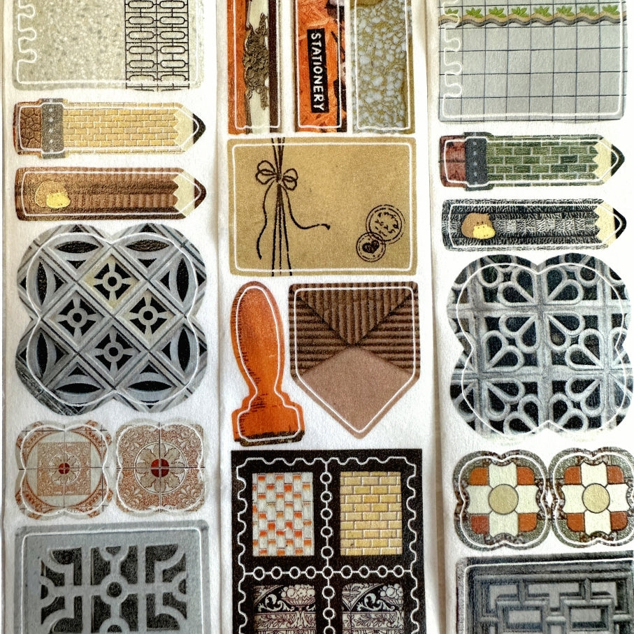 Fafa x Stationery Lover Market - Walking Notes kiss-cut washi tape SAMPLES