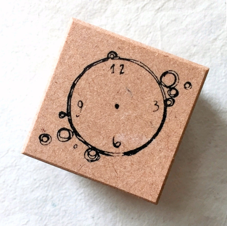 Fairy Maru - clock rubber stamp [Pre-loved]