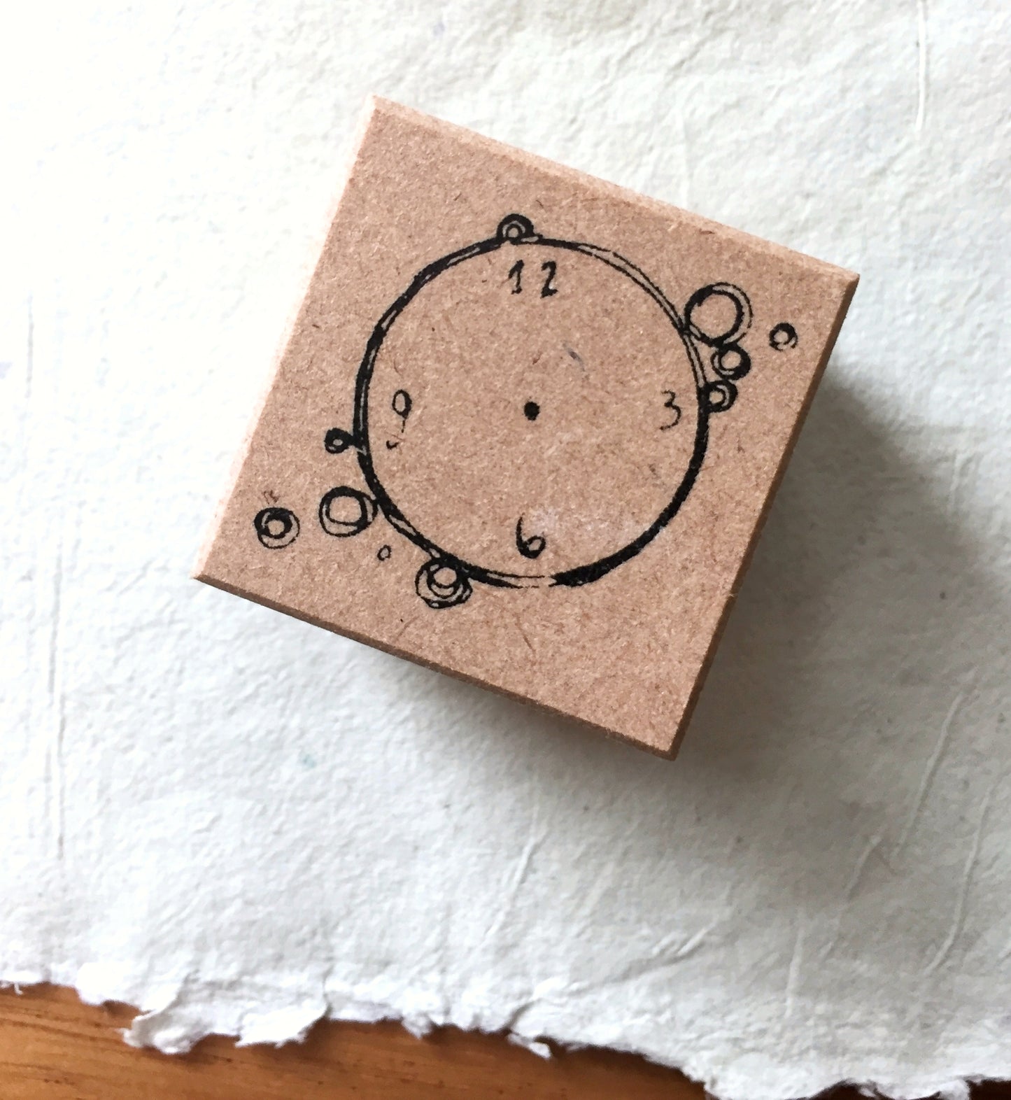 Fairy Maru - clock rubber stamp [Pre-loved]