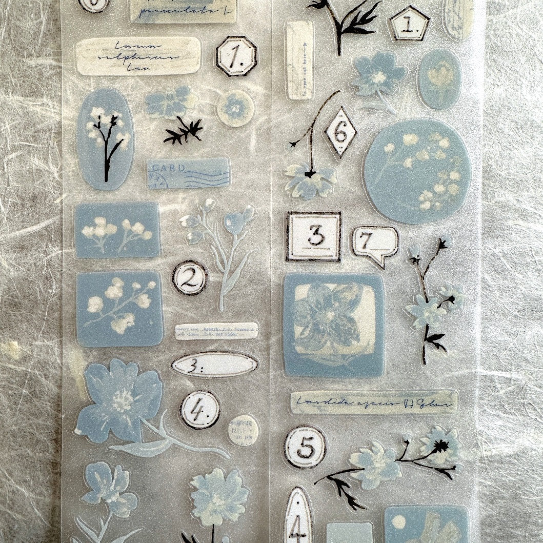 Freckles Tea - Vol. 5 Celadon Haze kiss-cut PET and paper tape SAMPLES