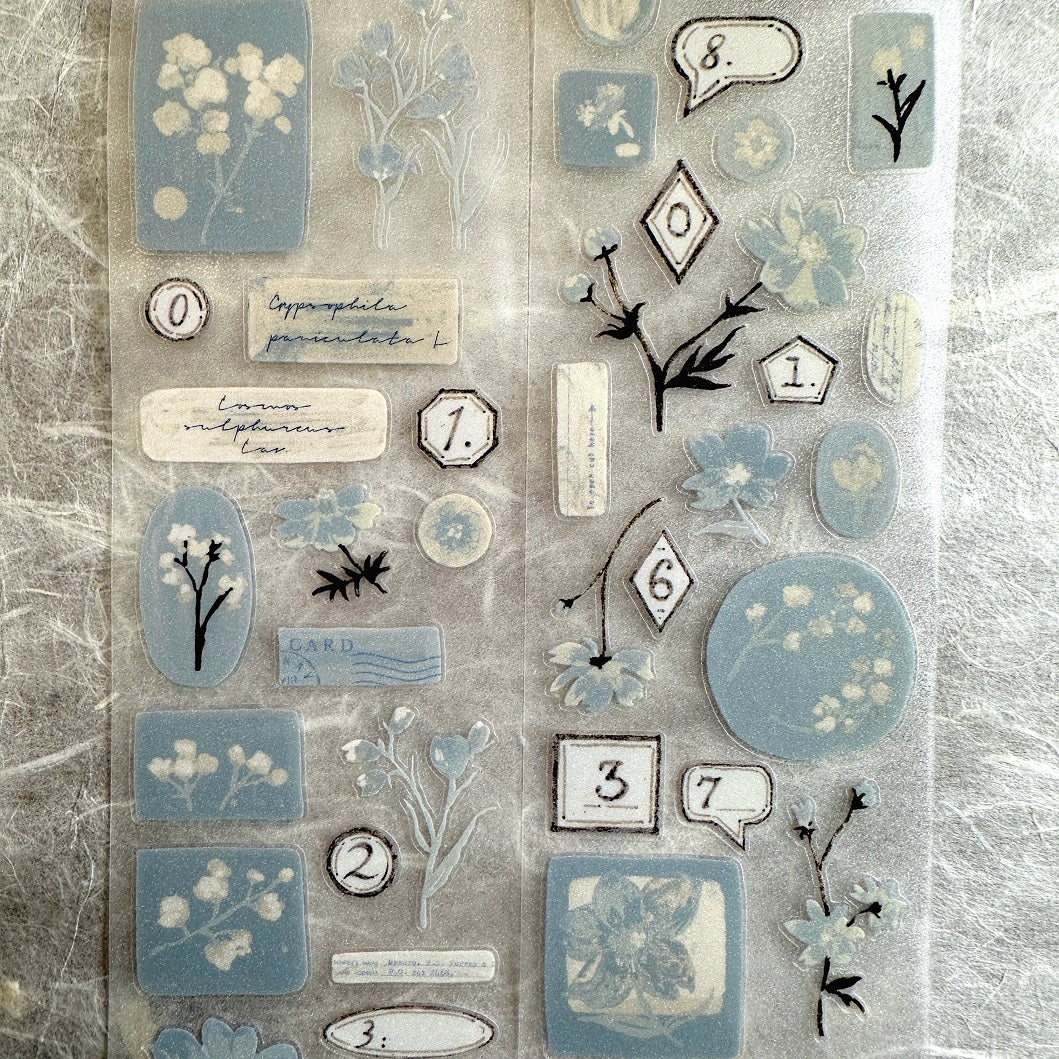 Freckles Tea - Vol. 5 Celadon Haze kiss-cut PET and paper tape SAMPLES