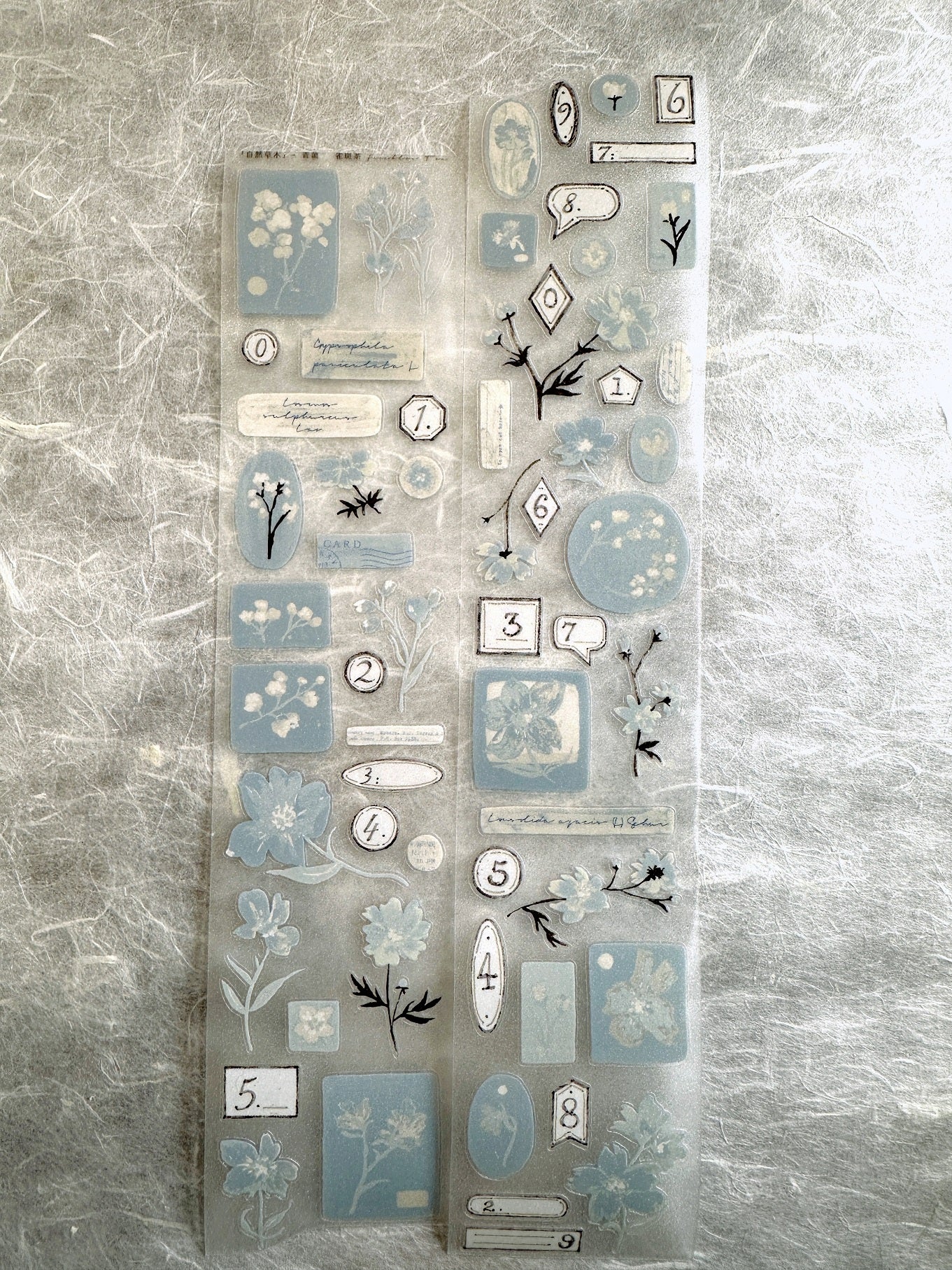 Freckles Tea - Vol. 5 Celadon Haze kiss-cut PET and paper tape SAMPLES