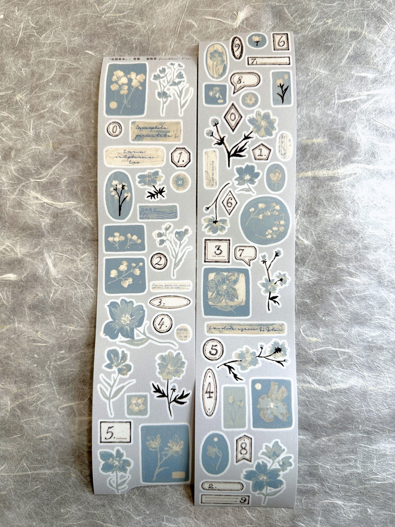Freckles Tea - Vol. 5 Celadon Haze kiss-cut PET and paper tape SAMPLES