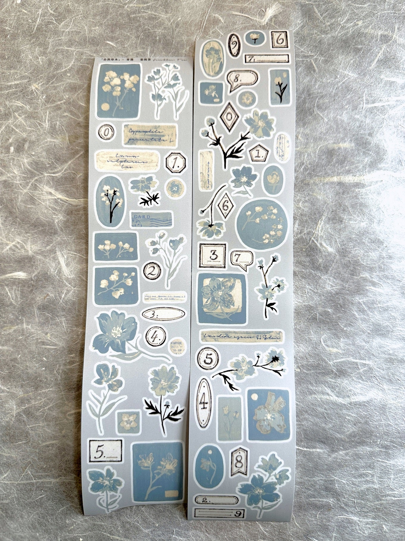 Freckles Tea - Vol. 5 Celadon Haze kiss-cut PET and paper tape SAMPLES