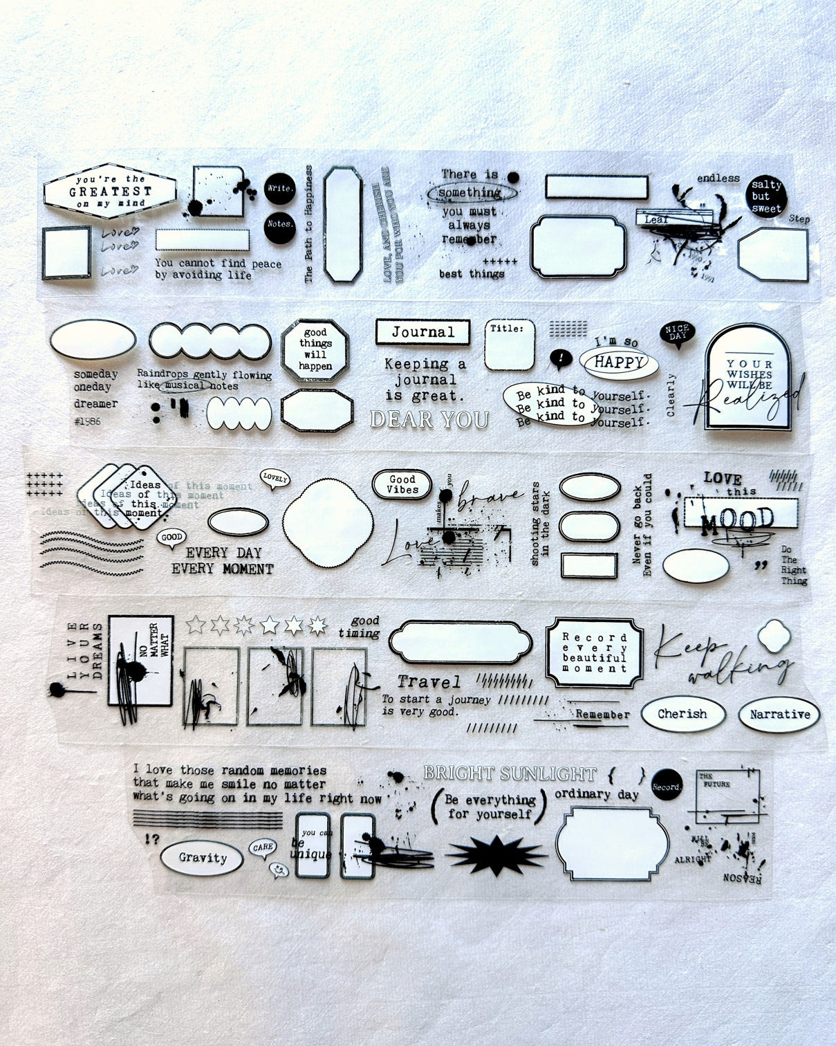 Gleam - Forecast (Black) PET tape SAMPLES