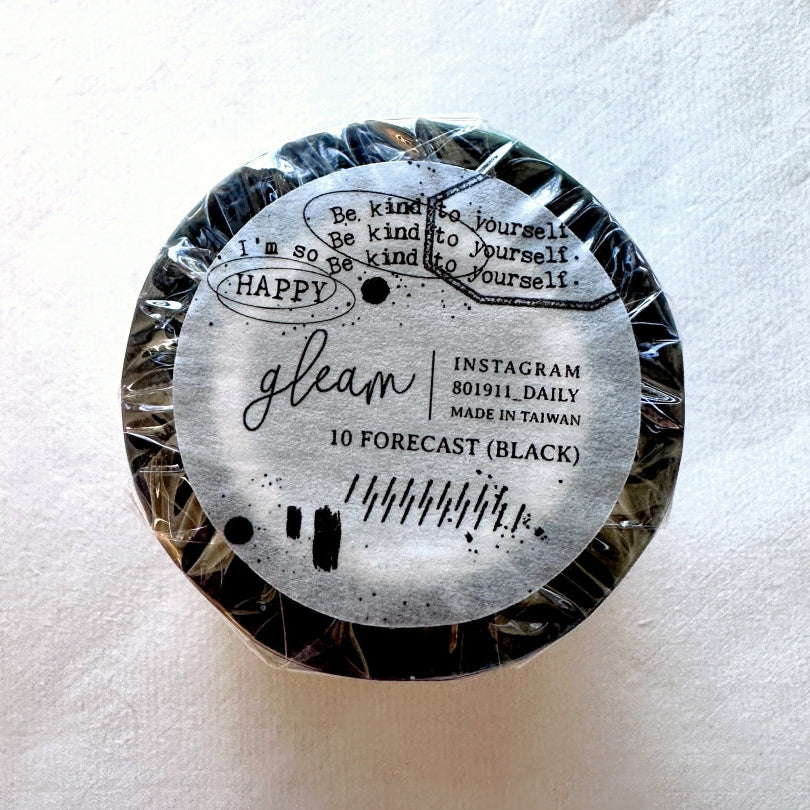 Gleam - Forecast (Black) PET tape SAMPLES