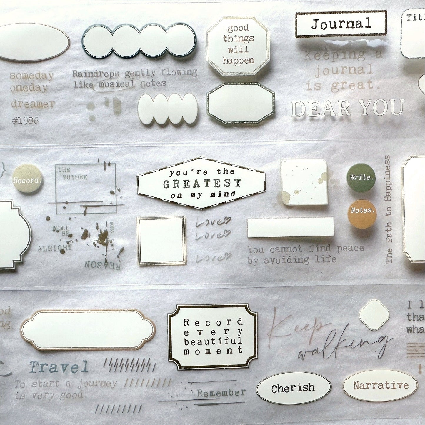 Gleam - Forecast (Morandi) PET tape SAMPLES